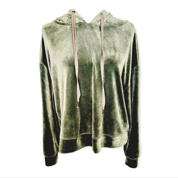 Sanctuary Melrose  Brigade Velour Hooded Sweatshirt‎ - Picture 2 of 6